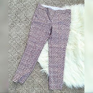 Kenar Women’s Cream White Floral Print Pattern Casual Dress Pants 8